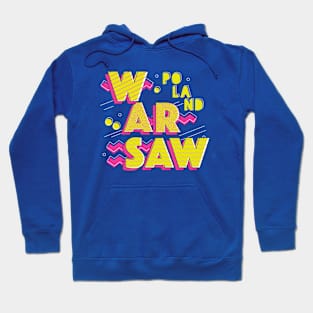 Retro 90s Warsaw, Poland Hoodie